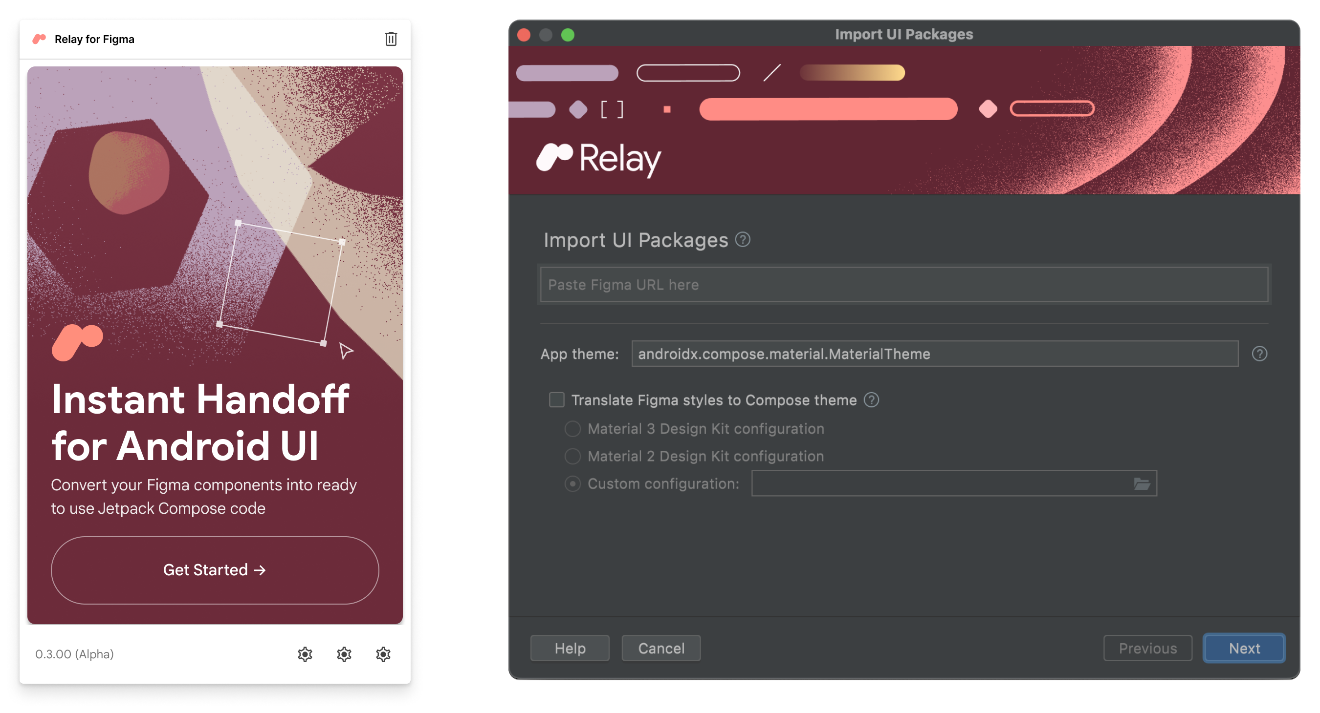Relay for Figma and Android Studio